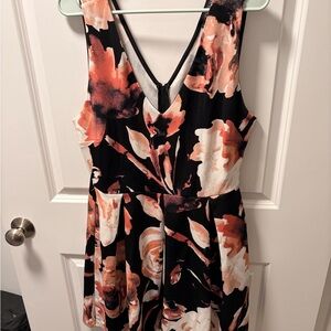 Forever 21 Black and Pink Floral Mini Dress